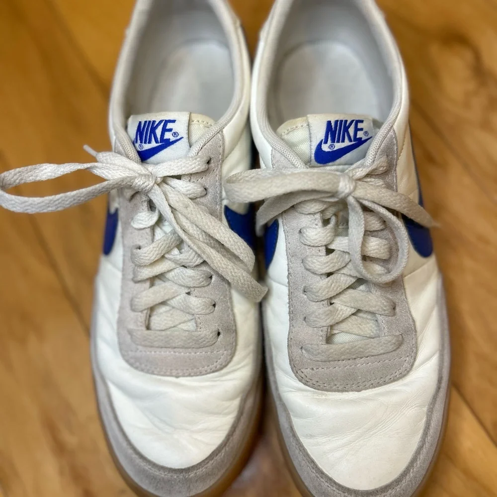 Nike Killshot 2 Leather Sail Hyper Men’s Blue Swoosh Casual Sneakers